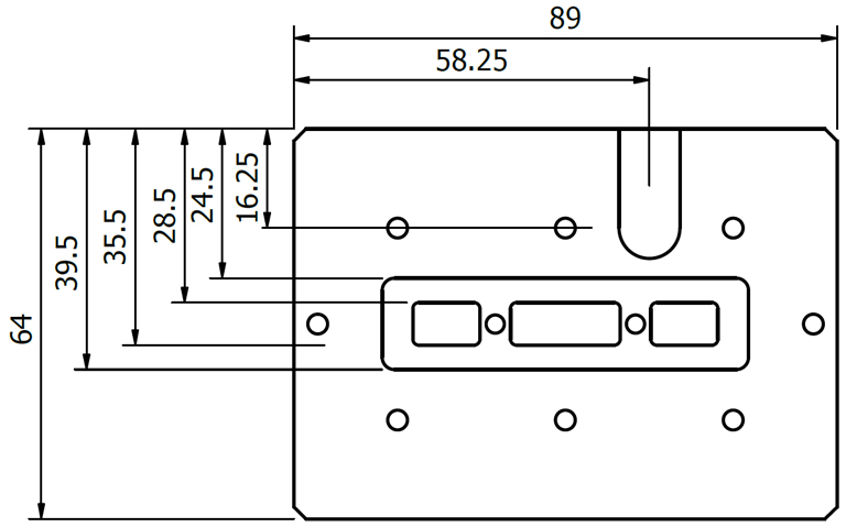 Vacuum Plate for single 3x1inces