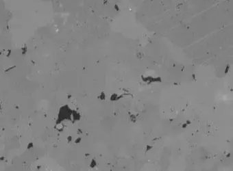 Piedra caliza: pulida con pasta de diamante de 1 μ (10x)