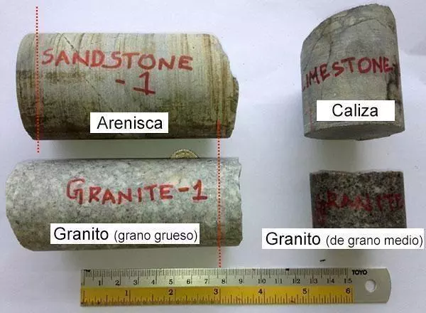 Secciones delgadas como una roca