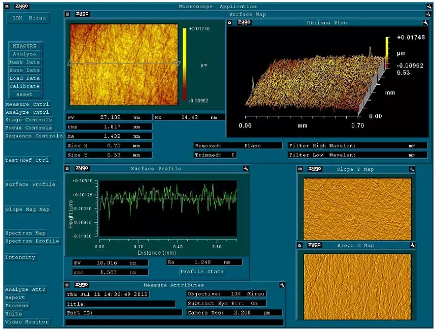 Tests mit Diamantemulsion 3 µm auf Saphir erzeugten Ra besser als 2 nm