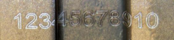 example height difference for laser marking